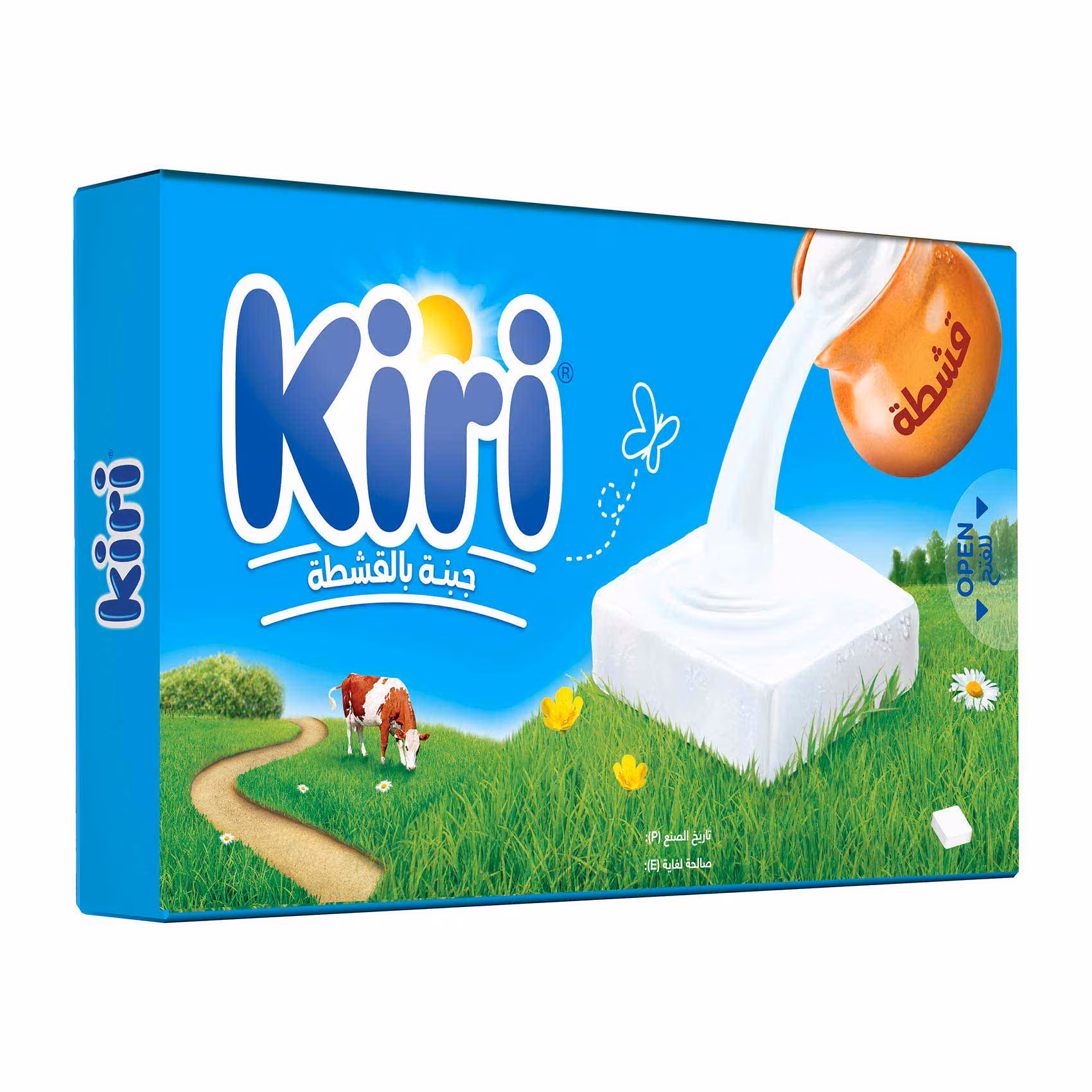 كيرى جبنة بالقشطة مربعات 6ق